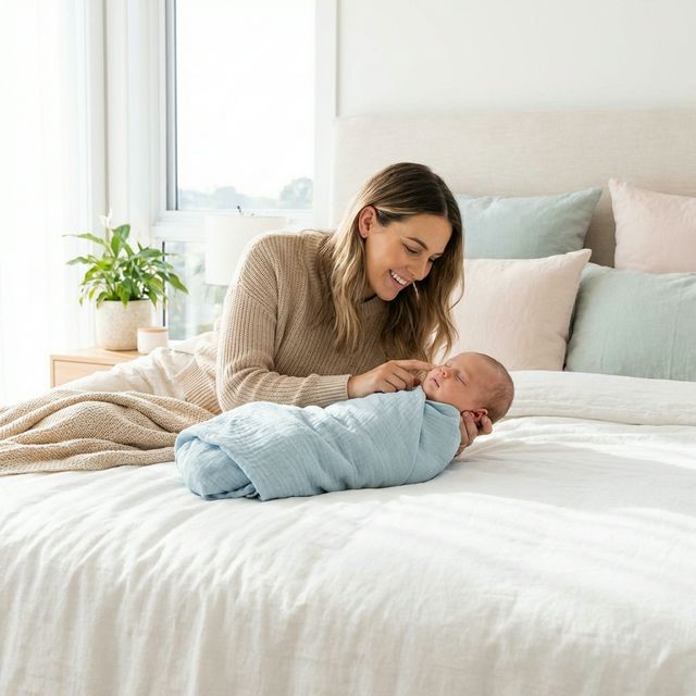 Jeune future maman enceinte et son bébé après calcul lunaire